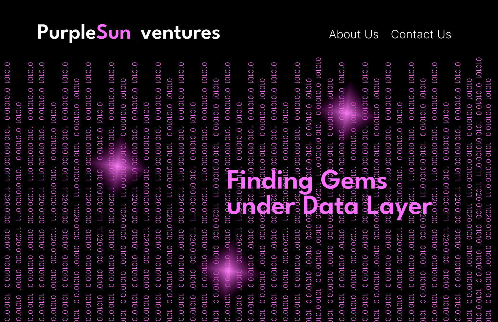 PurpleSun Ventures - Finding Gems Under Data Layer